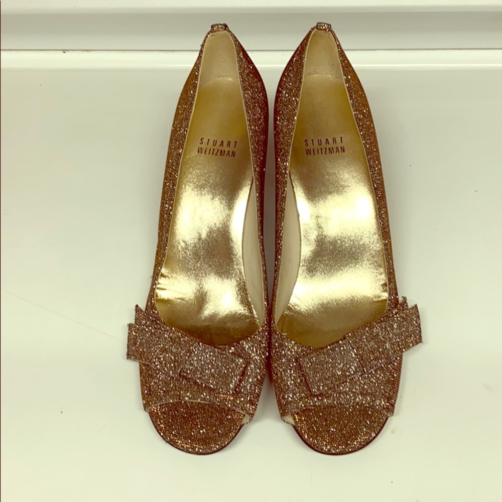 STUART WEITZMAN Peep toe 4” heel